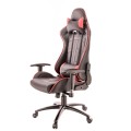 Кресло Everprof Lotus S10 Экокожа Черный/Красный